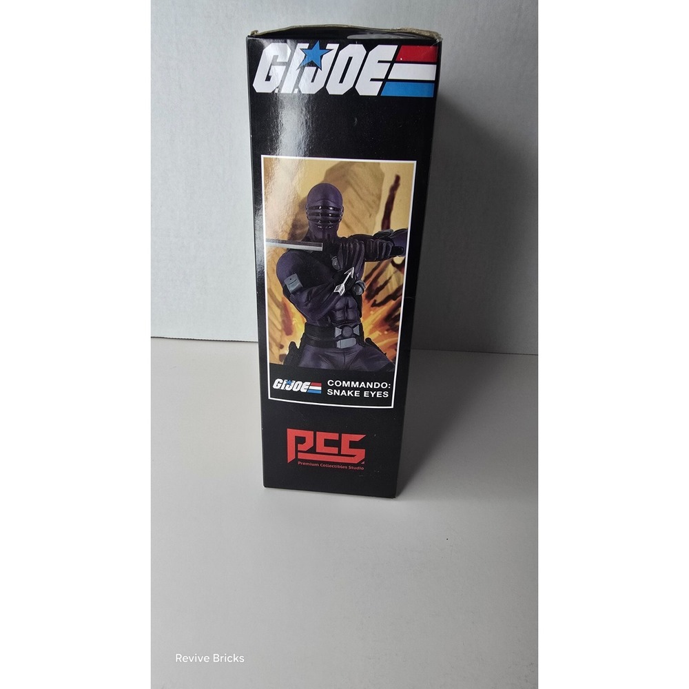 Hasbro GI Joe Snake Eyes PCS Collectible 8" Statue 2020 Brand New NRFB Great - Picture 4 of 6